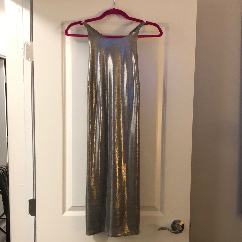 Silver Party Dress White House Black Market